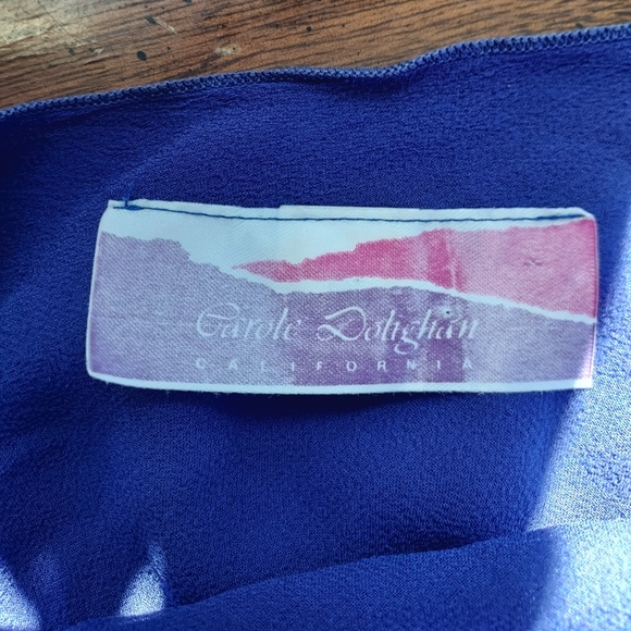 Vintage Sheer Silk Purple Fairycore Blouse - Picture 2 of 7